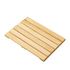 Joeunworld 松木實木一字型踏板 小 63 x 43 x 3.5 cm, 自然色, 1個