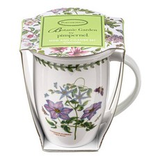 포트메리온 보타닉가든 머그컵 + 코스터 뚜껑, 클래마티스, 1세트