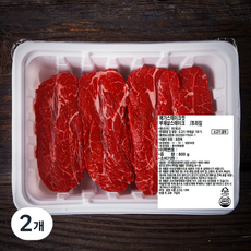 메가스테이크컷 미국산 프라임 부채살 스테이크용 (냉장), 800g, 2개