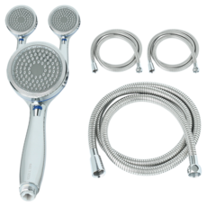 Jb JEIL BATH 防滴水蓮蓬頭+淋浴管1.5m組, 金屬, 3組