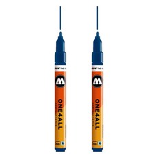 MOLOTOW ONE4ALL 壓克力麥克筆 2mm 127HS 027 汽油藍, 2個