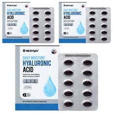 nz Origin 每日玻尿酸保濕補充膠囊, 60顆, 3盒