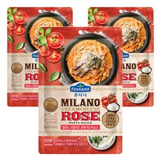 Fontana 米蘭奶油起司玫瑰義大利麵醬, 150g, 3個