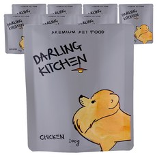 달링키친 전연령 강아지 자연화식 사료, 닭, 400g, 2세트