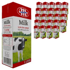믈레코비타 멸균우유, 1L, 25개