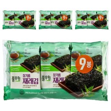 풀무원 참기름 도시락 재래김 9p, 36g, 4개