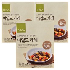 올가홀푸드 즉석 마일드 카레, 300g, 3개