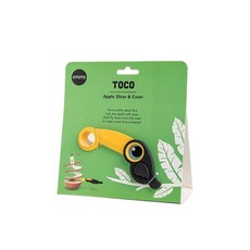 OTOTO 托哥 蘋果去核切片器 輕鬆切好助手, 黑色+黃色, 1個