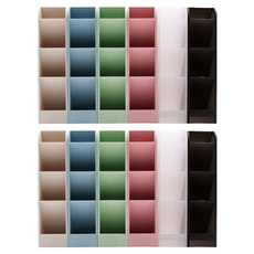 4層粉彩筆筒 6件組, 混色, 2組