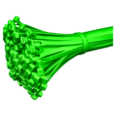 POLYWELL 寶利威爾 可鬆式尼龍束線帶 PW15-T65-0099 100條, 綠色, 1包