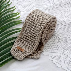 簡易滾邊迷你圍巾編織DIY組合包, 1個, 207淺棕色