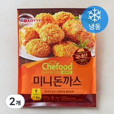 쉐푸드 미니돈까스 (냉동), 870g, 2개