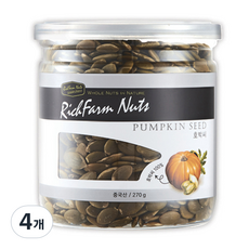 리치팜너트 호박씨 캔 시모, 4개, 270g