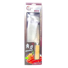 久禾鋼體料理刀角 S-306 特殊不鏽鋼製, 210g, 銀色 + 淺棕色, 1個