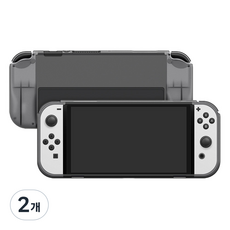 JOYTRON 任天堂 Switch OLED 立架式 TPU 保護殼, 2個, 單一商品