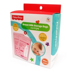 fisher-price 費雪 母乳儲存袋 200ml, 50入, 1盒