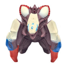 BANDAI 超人力霸王布雷薩怪獸軟膠 208地底甲獸茲古剛 成熟版, 1個