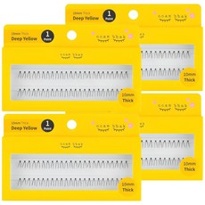 ccam bbak 盒裝假睫毛 10mm Thick 單簇, 黑色, 4個