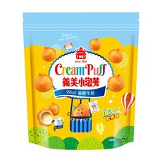 義美 小泡芙歡樂包 香醇牛奶, 196g, 1袋