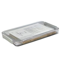 Modeunlead 合約書 文件 A4 文件 整理盒 小型, 透明, 1層