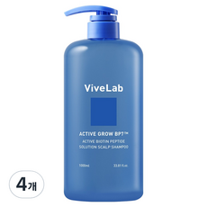 바이브랩 액티브 비오틴펩타이드 솔루션 스칼프 샴푸, 1L, 4개