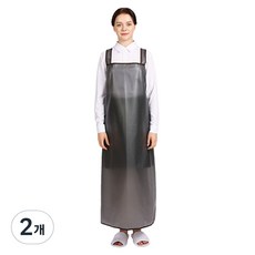 웰프런 메쉬 방수앞치마 H형 대, 블랙, 2개