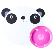 DOIY HUNGRY MATS PANDA 兒童餐墊組, 熊貓愛吃, 1組