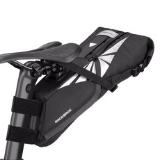 ROCKBROS 洛克兄弟 自行車座墊後置包 C38, 1個, 黑色