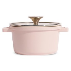 Edelstadt IH電磁爐適用陶瓷雙耳鍋, Indie Pink, 1個, 16cm