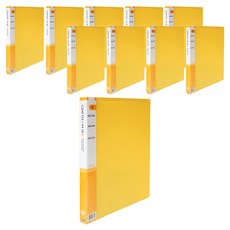 Heemang 透明文件夾 20頁, 黃色, 10個