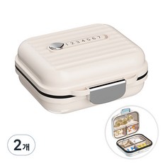 Huolly 營養品藥盒 白色, 2個