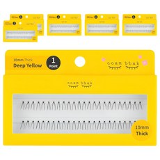 ccam bbak 盒裝假睫毛 10mm Thick 單簇, 黑色, 6個