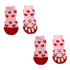 I Love Pet 寵物防滑襪, 粉紅色