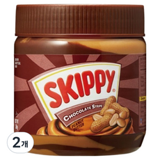 스키피 초콜릿 스트라이프 피넛버터, 2개, 350g