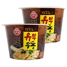 오뚜기 유부우동 컵라면, 100g, 2개