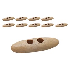 ButtonKing 子彈造型木質牛角釦 50mm, 原色, 10個