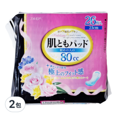 ELLEMOI 日本一番 失禁棉墊 微量型 23cm 26片 80cc, 2包