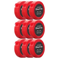 DADA 超強力雙面膠帶 20mm x 5m, 透明, 9個