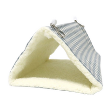 Gore-Tex防水柔軟材質格紋鸚鵡睡床 中, 藍色, 1個