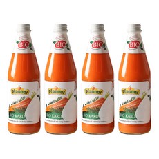 파너 유기농 착즙 당근주스, 4개, 500ml