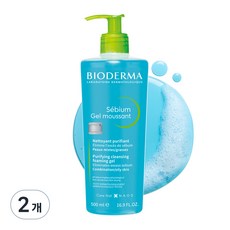 바이오더마 세비엄 무쌍 클렌징젤, 500ml, 2개