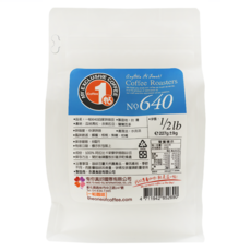 一帖咖啡 NO.640 自家烘焙豆 中深烘焙 蜂蜜/核桃/焦糖/柑橘風味, 咖啡豆(無研磨), 227g, 1包
