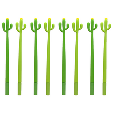 Pinkfoot 搖動仙人掌中性原子筆 0.5mm 2款 各2支組, 淺綠色+深綠色, 2組