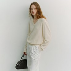Dunst SOFT V-NECK SWEATER UDSW6A108IV