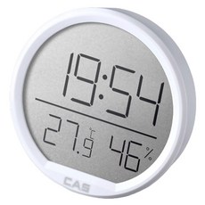 CAS 數位溫濕度計 T037, 1個, 白色