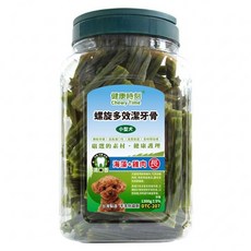 Chewy Time 健康時刻 小型犬 螺旋多效潔牙骨 長, 海藻 + 雞肉, 1.3kg, 1桶