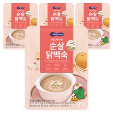 BEBECOOK 寶膳 孩童即食粥, 無骨清燉雞口味, 4包