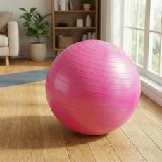 마메 필라테스 짐볼 스트라이프, 핑크