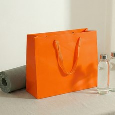 마메 쇼핑백 가로형, D 오렌지, 10개