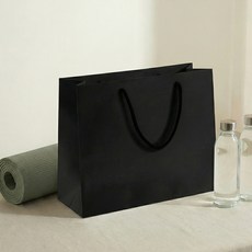 마메 쇼핑백 가로형, B 블랙, 10개